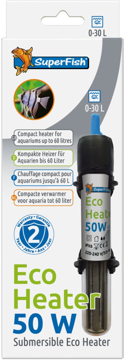 SuperFish Eco verwarming 50W